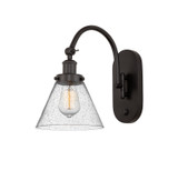 Sconces Single Glass by Innovations ( 405 | 918-1W-OB-G44-LED Franklin Restoration ) 