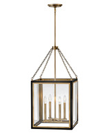 Foyer/Hall Lanterns Glass w/Frame by Hinkley ( 13 | 32984BK Shaw ) 