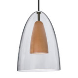 Mini Pendants Glass Down by Besa ( 74 | 1JC-DANOCLMD-LED-BK Besa Dano Pendant ) 
