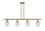 Linear/Island 4 Light + by Innovations ( 405 | 916-4I-BB-G202-6-LED Ballston Urban ) 
