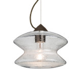 Mini Pendants Glass Down by Besa ( 74 | 1KX-ZENCL-EDIL-BR Besa Zen Cable Pendant ) 