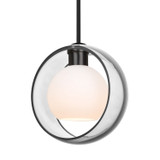 Mini Pendants Glass Down by Besa ( 74 | 1TT-MANACL-BK Besa Mana Stem Pendant ) 