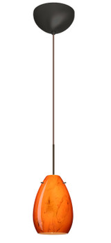 Mini Pendants Glass Down by Besa ( 74 | 1XC-1713HB-LED-BR Pera ) 