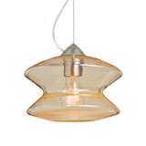 Mini Pendants Glass Down by Besa ( 74 | 1KX-ZENGD-SN Besa Zen Cable Pendant ) 