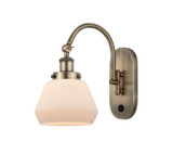 Sconces Single Glass by Innovations ( 405 | 918-1W-AB-G171-LED Franklin Restoration ) 