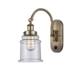 Sconces Single Glass by Innovations ( 405 | 918-1W-AB-G184 Franklin Restoration ) 