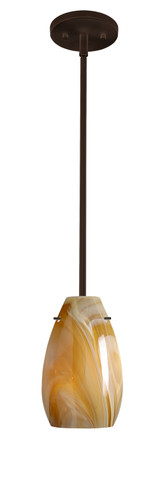 Mini Pendants Glass Down by Besa ( 74 | 1TT-4126HN-LED-BR Pera ) 