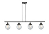 Linear/Island 4 Light + by Innovations ( 405 | 916-4I-BK-G204-6-LED Ballston Urban ) 
