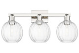 Bathroom Fixtures Three Lights by Innovations ( 405 | 716-3W-PN-G458-7CL Arcadia ) 