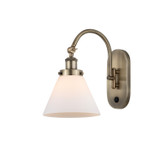 Sconces Single Glass by Innovations ( 405 | 918-1W-AB-G41-LED Franklin Restoration ) 