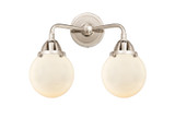 Bathroom Fixtures Two Lights by Innovations ( 405 | 288-2W-PN-G201-6-LED Nouveau 2 ) 