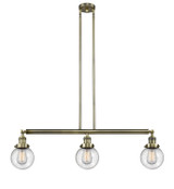 Linear/Island 3 Light Bar by Innovations ( 405 | 213-AB-G204-6 Franklin Restoration ) 