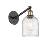 Sconces Single Glass by Innovations ( 405 | 317-1W-BAB-G558-6SDY Ballston ) 