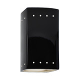 Exterior Wall Mt./Flush by Justice Designs ( 102 | CER-0925W-BLK-LED1-1000 Ambiance ) 