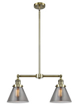 Mid. Chandeliers Glass Down by Innovations ( 405 | 209-AB-G43-LED Franklin Restoration ) 