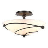 Semi-Flush Mts. Bowl Style by Hubbardton Forge ( 39 | 126712-SKT-14-GG0048 Leaf ) 