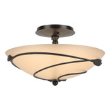 Semi-Flush Mts. Bowl Style by Hubbardton Forge ( 39 | 126712-SKT-14-SS0048 Leaf ) 