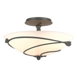 Semi-Flush Mts. Bowl Style by Hubbardton Forge ( 39 | 126712-SKT-20-GG0048 Leaf ) 