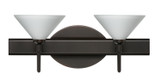 Bathroom Fixtures Two Lights by Besa ( 74 | 2SW-117607-BR Kona ) 