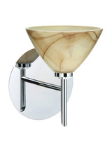 Sconces Single Glass by Besa ( 74 | 1SW-174383-CR Domi ) 