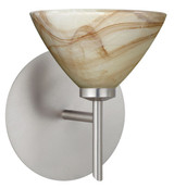 Sconces Single Glass by Besa ( 74 | 1SW-174383-SN Domi ) 