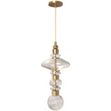 Mini Pendants Glass Down by Avenue Lighting ( 192 | HF7900-AB Avra ) 