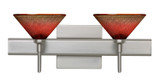 Bathroom Fixtures Two Lights by Besa ( 74 | 2SW-117681-SN-SQ Kona ) 
