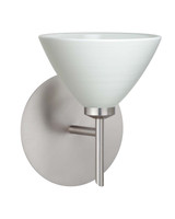 Sconces Single Glass by Besa ( 74 | 1SW-1743KR-SN Domi ) 