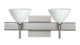 Bathroom Fixtures Two Lights by Besa ( 74 | 2SW-174307-SN-SQ Domi ) 