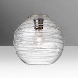 Flush Mounts Glass Down by Besa ( 74 | 462761C-SN Besa Wave 10 Ceiling ) 