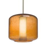 Mini Pendants Glass Down by Besa ( 74 | 1TT-NILES10AO-LED-SN Besa Niles 10 Stem Pendant ) 