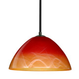 Mini Pendants Glass Down by Besa ( 74 | 1TT-4201SL-BK Besa Tessa Stem Pendant ) 