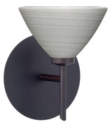 Sconces Single Glass by Besa ( 74 | 1SW-1743TN-BR Domi ) 
