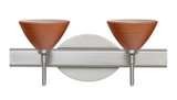 Bathroom Fixtures Two Lights by Besa ( 74 | 2SW-1743CH-SN Domi ) 