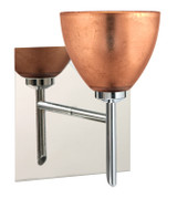 Sconces Single Glass by Besa ( 74 | 1SW-1758CF-CR-SQ Divi ) 