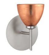 Sconces Single Glass by Besa ( 74 | 1SW-1758CF-SN Divi ) 