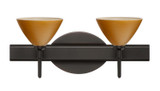 Bathroom Fixtures Two Lights by Besa ( 74 | 2SW-1743OK-BR Domi ) 