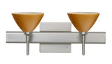 Bathroom Fixtures Two Lights by Besa ( 74 | 2SW-1743OK-SN-SQ Domi ) 