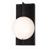 Sconces Single Glass by AFX Lighting ( 162 | GATS0610L30D1BK Gates ) 