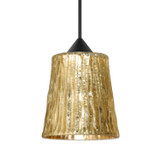 Mini Pendants Glass Down by Besa ( 74 | 1XT-5125GF-LED-BK Besa Nico 4 Pendant ) 