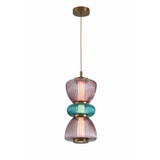 Mini Pendants Glass Down by Avenue Lighting ( 192 | HF8970-PGP Rosewood ) 