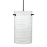 Mini Pendants Glass Down by Besa ( 74 | 1JT-4005KR-LED-BR Besa Tamburo 5 Pendant ) 