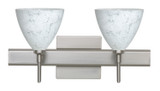 Bathroom Fixtures Two Lights by Besa ( 74 | 2SW-177919-SN-SQ Mia ) 
