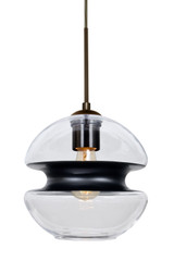 Multi-Systems Line Voltage Pendants by Besa ( 74 | 1JT-HULA8BK-EDIL-BR Hula 8 ) 