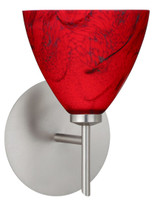 Sconces Single Glass by Besa ( 74 | 1SW-1779MA-SN Mia ) 