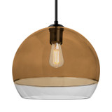 Mini Pendants Glass Down by Besa ( 74 | J-ALLY12AM-EDIL-BK Besa Ally 12 Pendant ) 
