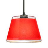 Mini Pendants Glass Down by Besa ( 74 | J-PIC9RD-BK Besa Pica 9 Pendant ) 