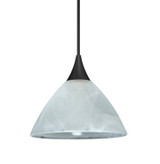 Mini Pendants Glass Down by Besa ( 74 | 1XT-174352-LED-BK Besa Domi Pendant ) 