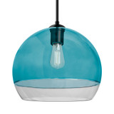 Mini Pendants Glass Down by Besa ( 74 | J-ALLY12BL-EDIL-BK Besa Ally 12 Pendant ) 