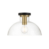 Semi-Flush Mts. Glass Down by Designers Fountain ( 43 | D283M-SF-MB Nova ) 
